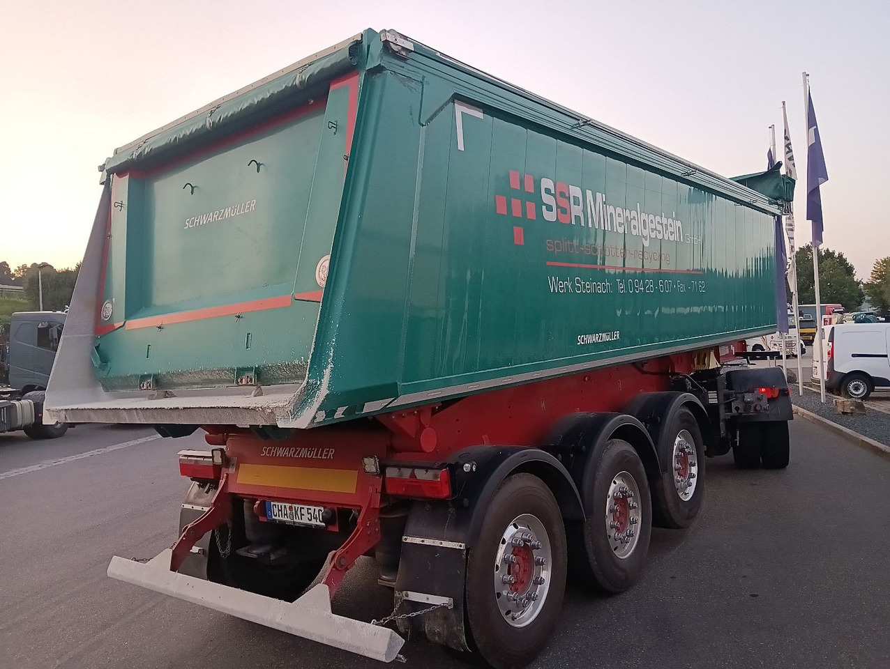 Schwarzmüller 3-A Alumulde ALCOA 27m3 SAF Lift 5,4t el.Verdeck - Puspiekabe pašizgāzējs: foto 2 Schwarzmüller 3-A Alumulde ALCOA 27m3 SAF Lift 5,4t el.Verdeck - Puspiekabe pašizgāzējs: foto 2