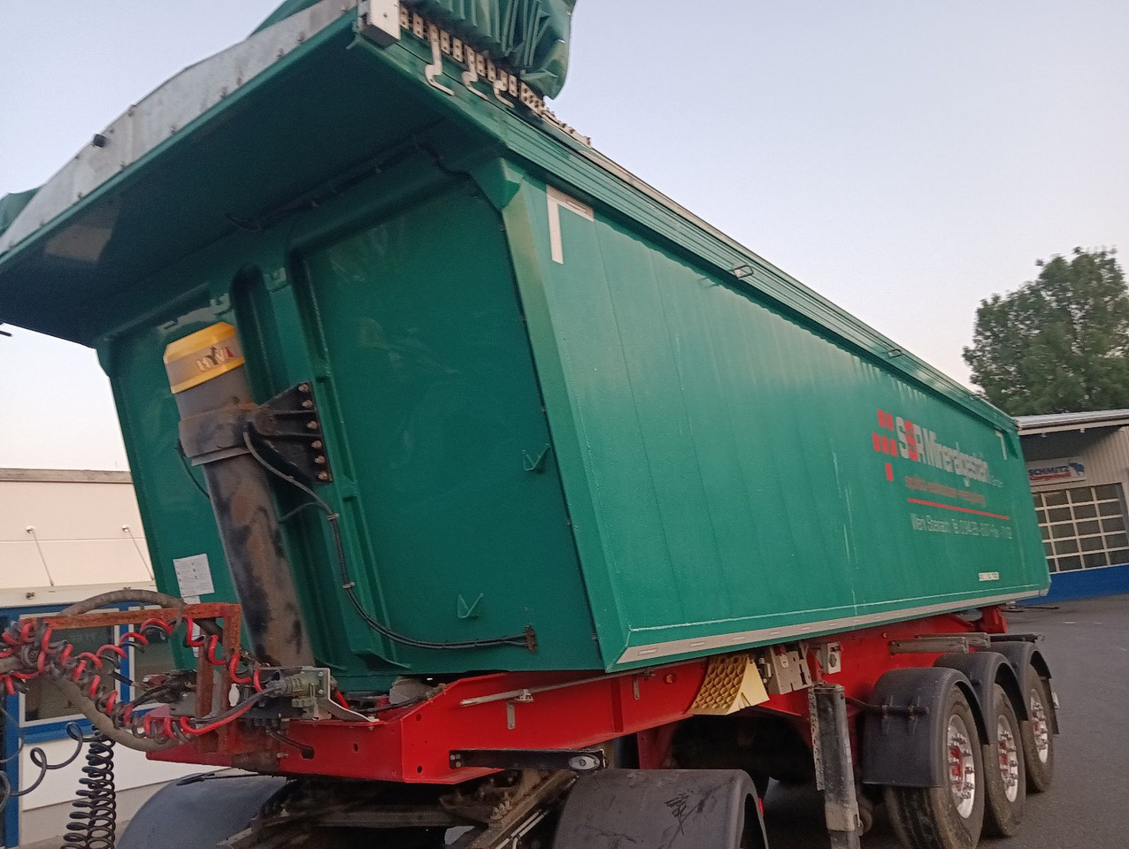 Puspiekabe pašizgāzējs Schwarzmüller 3-A Alumulde ALCOA 27m3 SAF Lift 5,4t el.Verdeck: foto 21