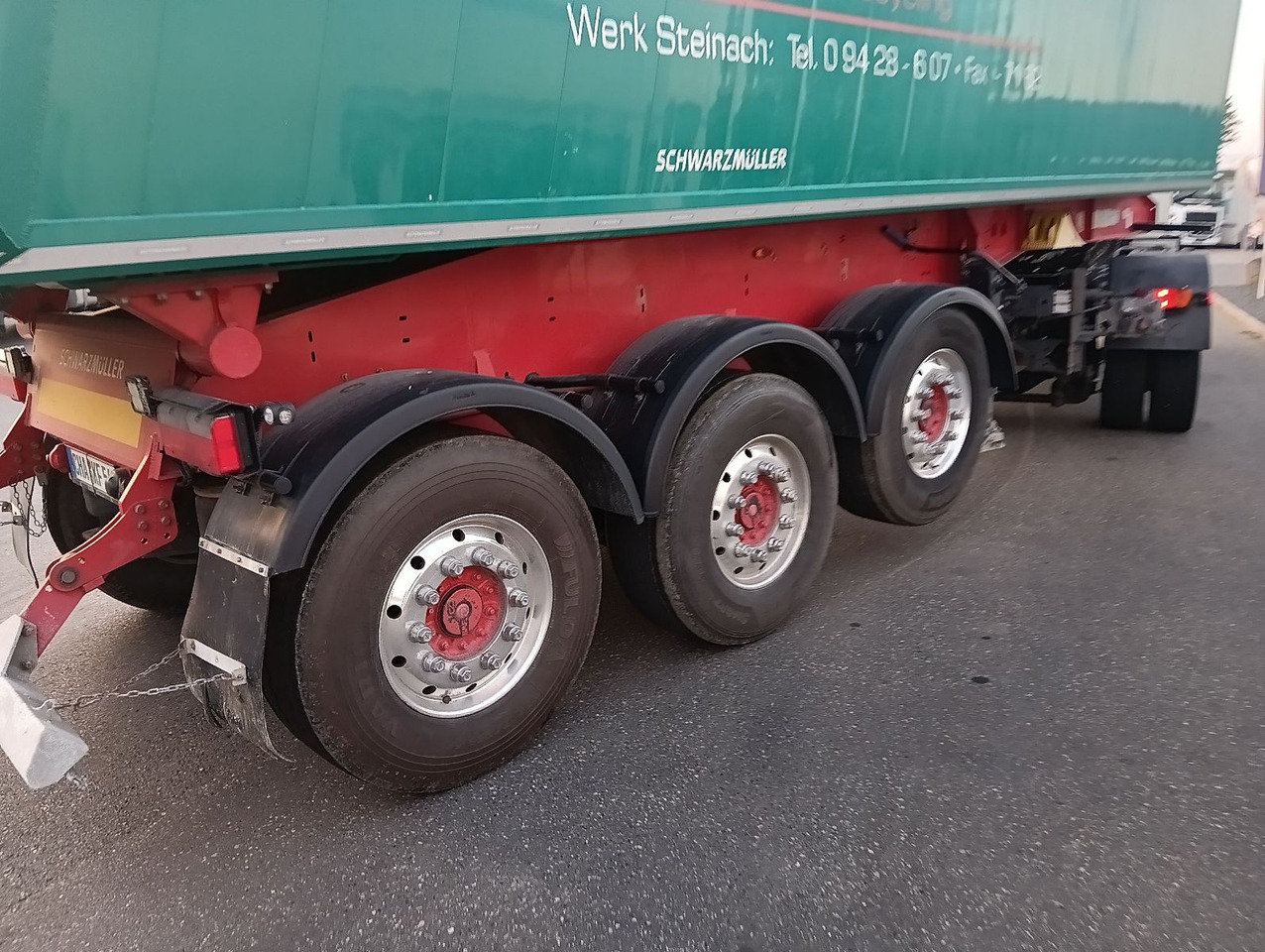 Puspiekabe pašizgāzējs Schwarzmüller 3-A Alumulde ALCOA 27m3 SAF Lift 5,4t el.Verdeck: foto 13