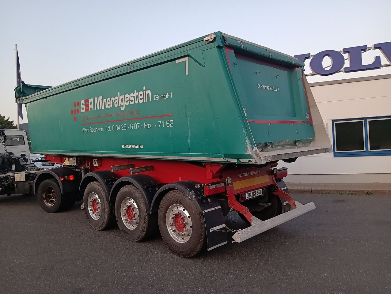 Puspiekabe pašizgāzējs Schwarzmüller 3-A Alumulde ALCOA 27m3 SAF Lift 5,4t el.Verdeck: foto 11