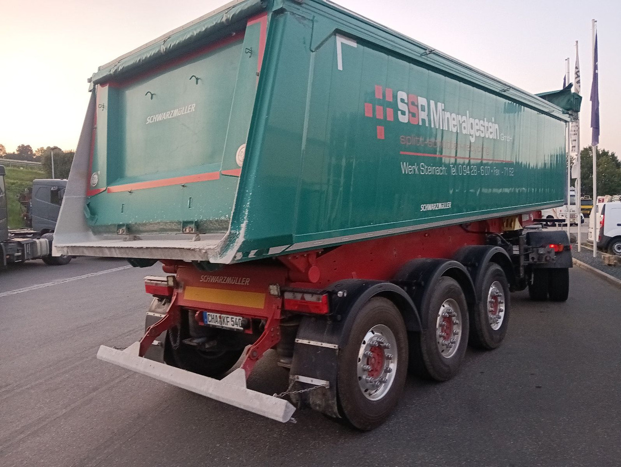 Puspiekabe pašizgāzējs Schwarzmüller 3-A Alumulde ALCOA 27m3 SAF Lift 5,4t el.Verdeck: foto 9