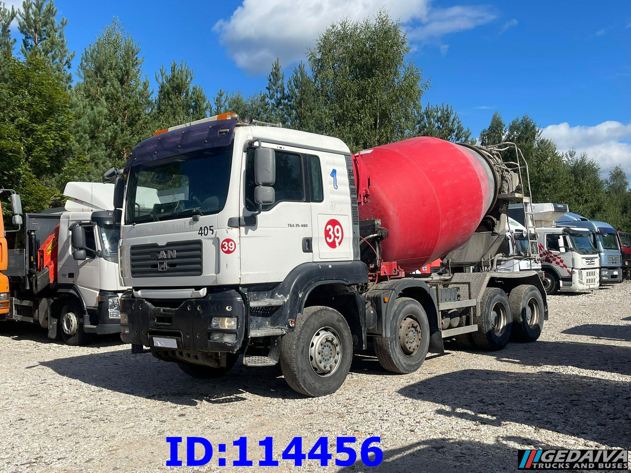 MAN TGA 35.480 8X4 8m3 Manual - Betonvedējs: foto 1 MAN TGA 35.480 8X4 8m3 Manual - Betonvedējs: foto 1