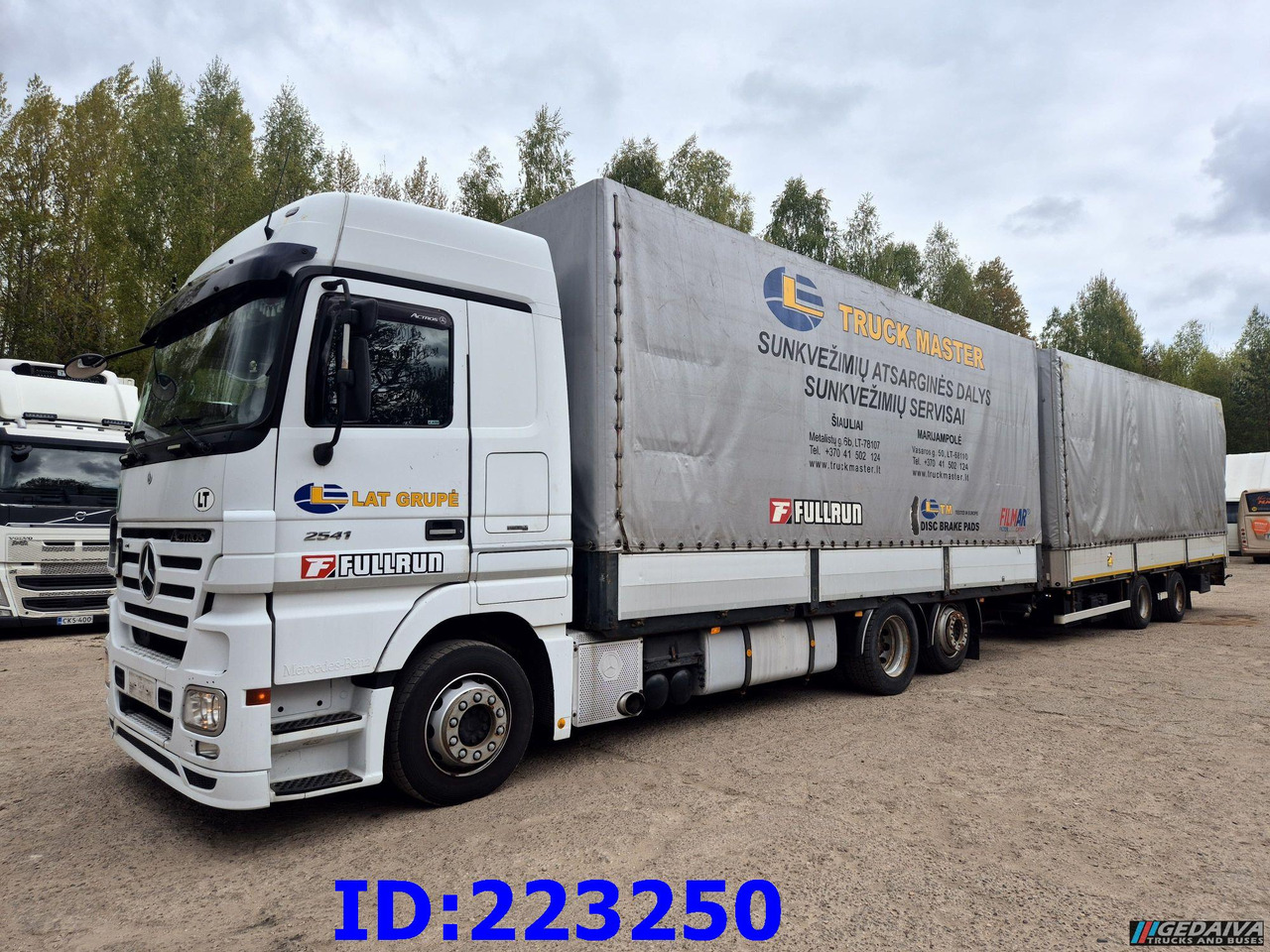 MERCEDES-BENZ Actros 2541 6x2 Retarder + Wielton trailer - Kravas automašīna ar tentu: foto 1 MERCEDES-BENZ Actros 2541 6x2 Retarder + Wielton trailer - Kravas automašīna ar tentu: foto 1