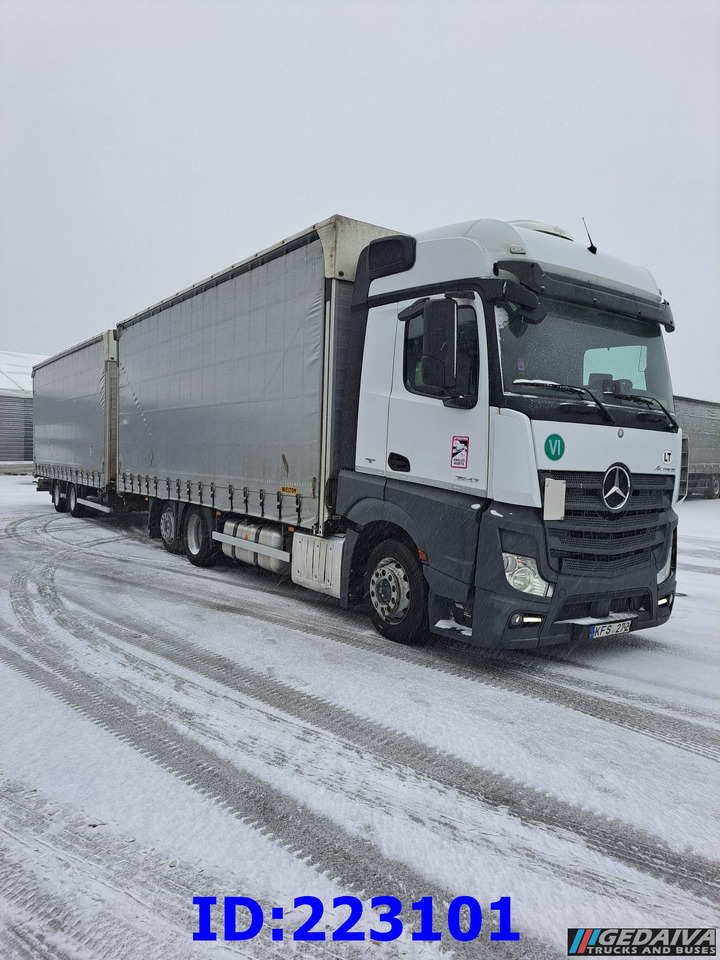 MERCEDES-BENZ Actros 2542 6x2 Euro6 + trailer - Kravas automašīna ar tentu: foto 4 MERCEDES-BENZ Actros 2542 6x2 Euro6 + trailer - Kravas automašīna ar tentu: foto 4
