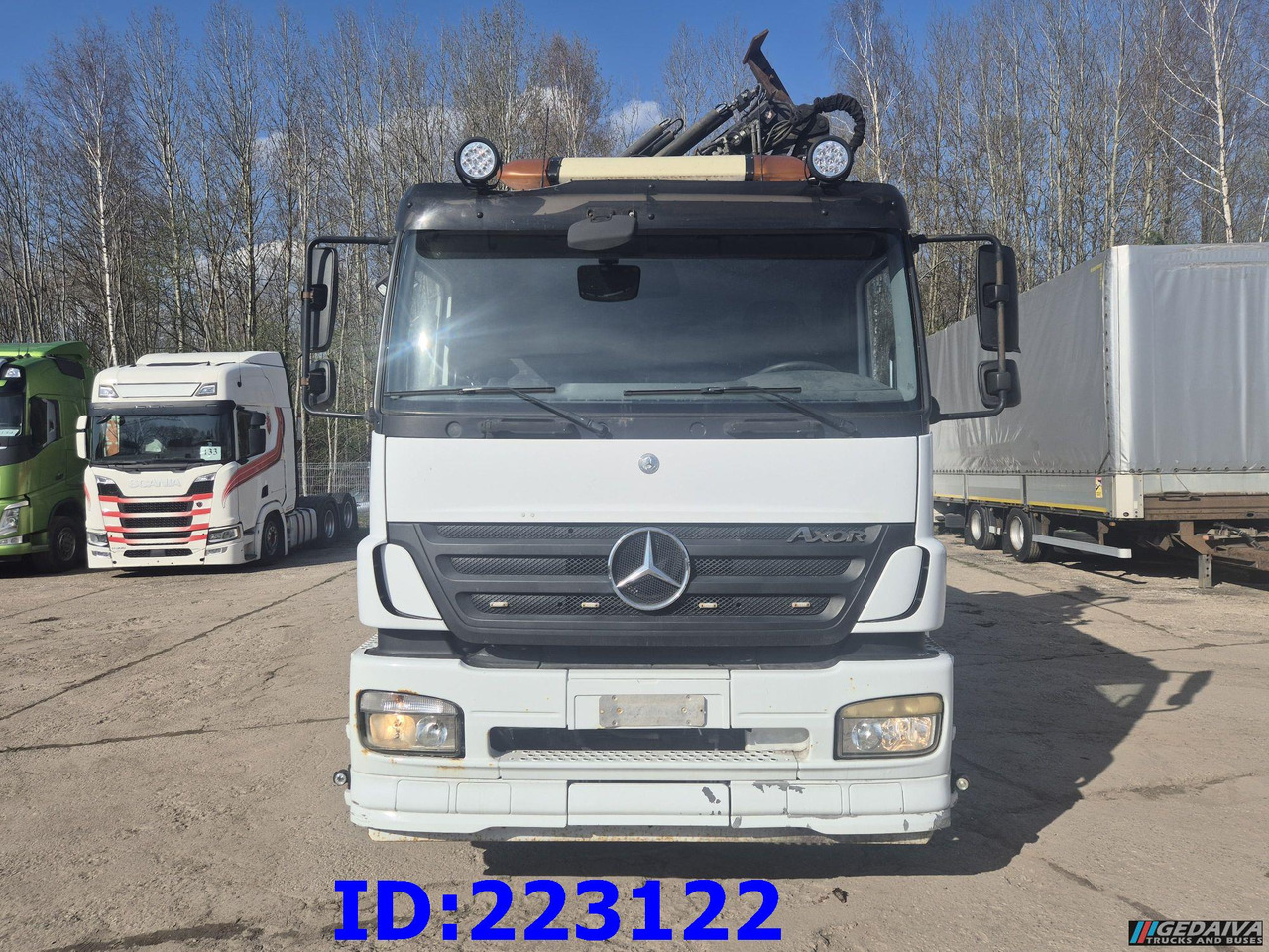 MERCEDES-BENZ Axor 2533 6x2 + Atlas 332.3E Crane - Kravas automašīna pašizgāzējs: foto 2 MERCEDES-BENZ Axor 2533 6x2 + Atlas 332.3E Crane - Kravas automašīna pašizgāzējs: foto 2