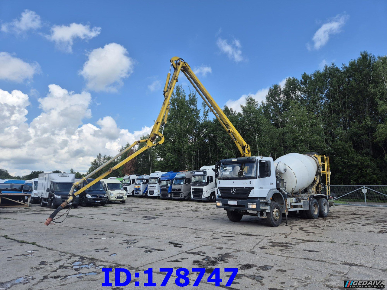 MERCEDES-BENZ Axor 2633 6x4 Schwing 750 - Betona sūknis: foto 1 MERCEDES-BENZ Axor 2633 6x4 Schwing 750 - Betona sūknis: foto 1