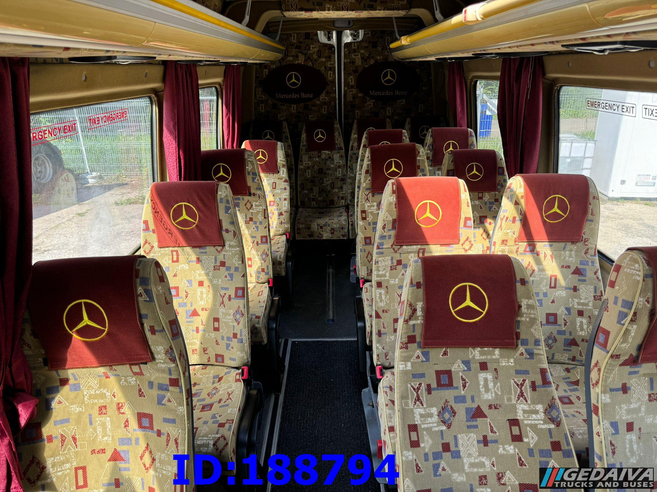 Starppilsētu autobuss MERCEDES-BENZ Sprinter 518 -  Kasten VIP - 20 Seater: foto 14