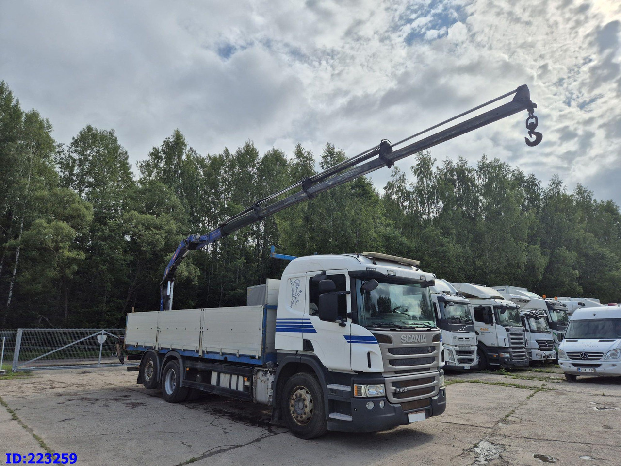 SCANIA P450 6x2 Steering axle Euro6 + PM 13.5SP - Bortu kravas automašīna/ Platforma: foto 4 SCANIA P450 6x2 Steering axle Euro6 + PM 13.5SP - Bortu kravas automašīna/ Platforma: foto 4