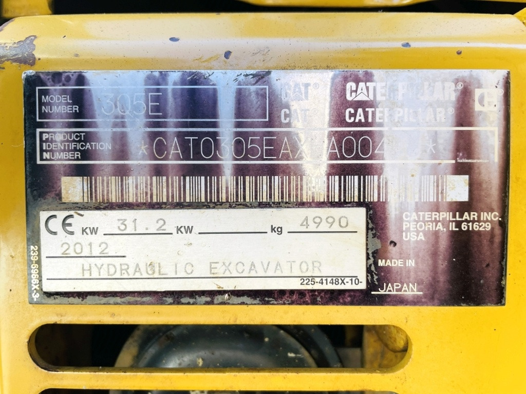 Caterpillar 305E CR (4086) - Mini-ekskavators: foto 4 Caterpillar 305E CR (4086) - Mini-ekskavators: foto 4