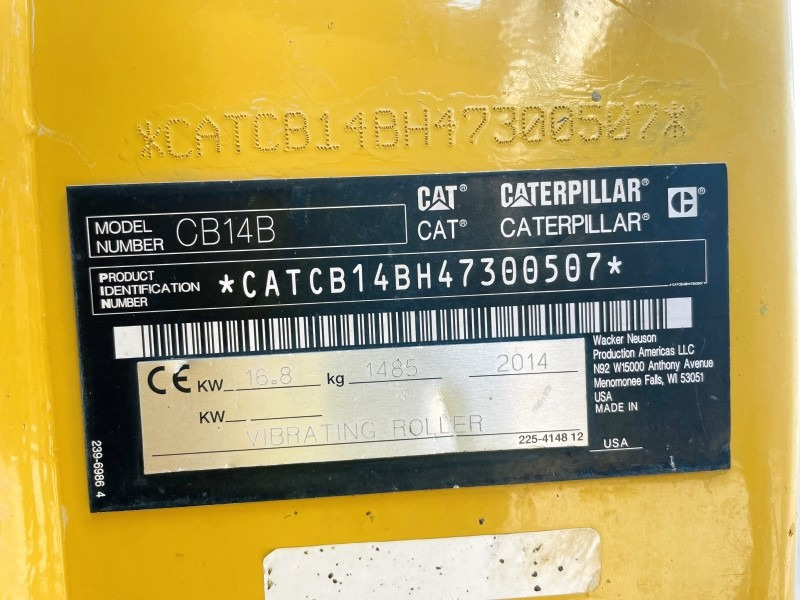 Caterpillar CB14B (3399) - Veltnis: foto 3 Caterpillar CB14B (3399) - Veltnis: foto 3