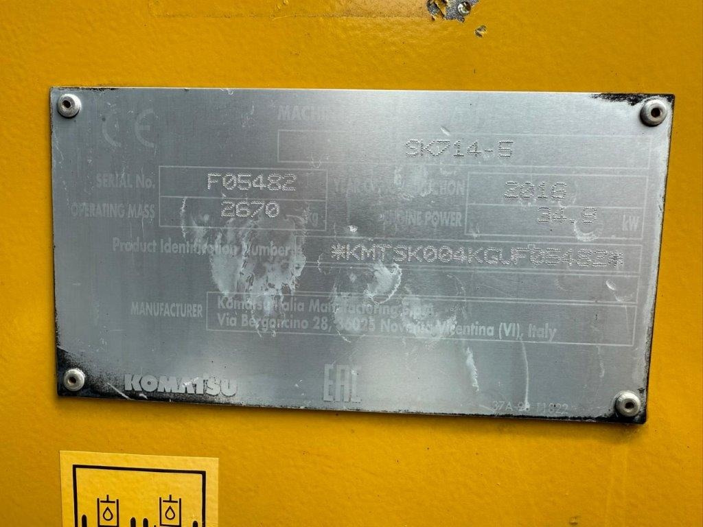 Komatsu SK714-5 (4026) - Kompaktiekrāvējs: foto 5 Komatsu SK714-5 (4026) - Kompaktiekrāvējs: foto 5