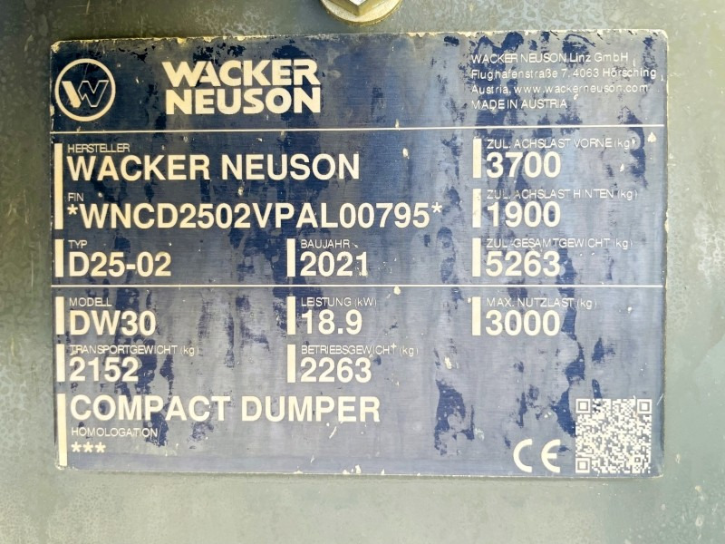 Neuson DW30 (3843) - Mini pašizgāzējs: foto 3 Neuson DW30 (3843) - Mini pašizgāzējs: foto 3