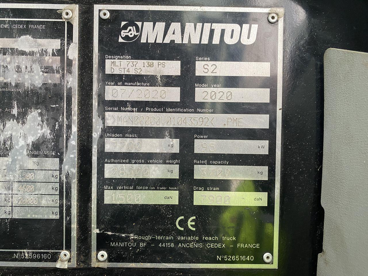Teleskopiskais iekrāvējs Manitou MLT737-130PS+ Premium: foto 11