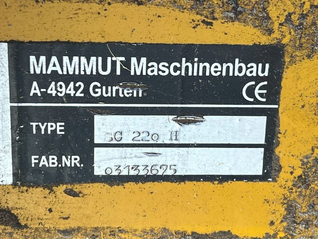 Fermu aprīkojums Mammut SC 220 H Kuilhapper: foto 8