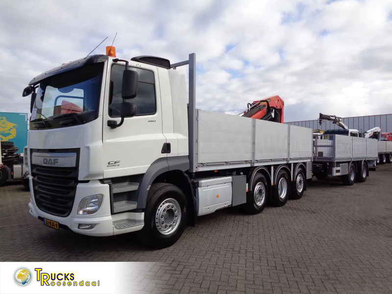 DAF CF 460 Combi Pacton MXD220 + 8X2 + Manual + Euro 6 + Palfinger PK 18500 - Bortu kravas automašīna/ Platforma, Kravas auto ar manipulatoru: foto 1 DAF CF 460 Combi Pacton MXD220 + 8X2 + Manual + Euro 6 + Palfinger PK 18500 - Bortu kravas automašīna/ Platforma, Kravas auto ar manipulatoru: foto 1