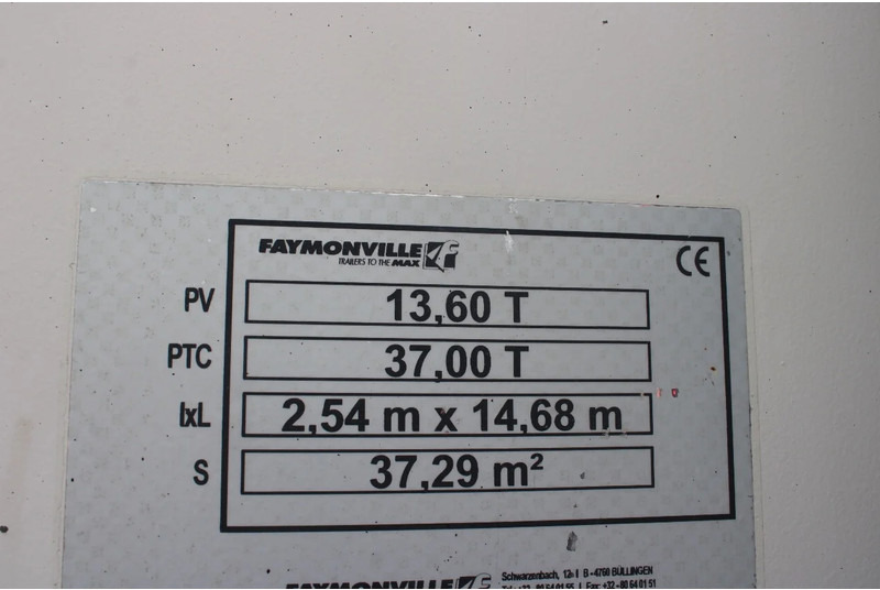 Puspiekabe zema profila platforma Faymonville extentadable 20m + disconnectable front + 42000kg + 2x in stock+remote: foto 7
