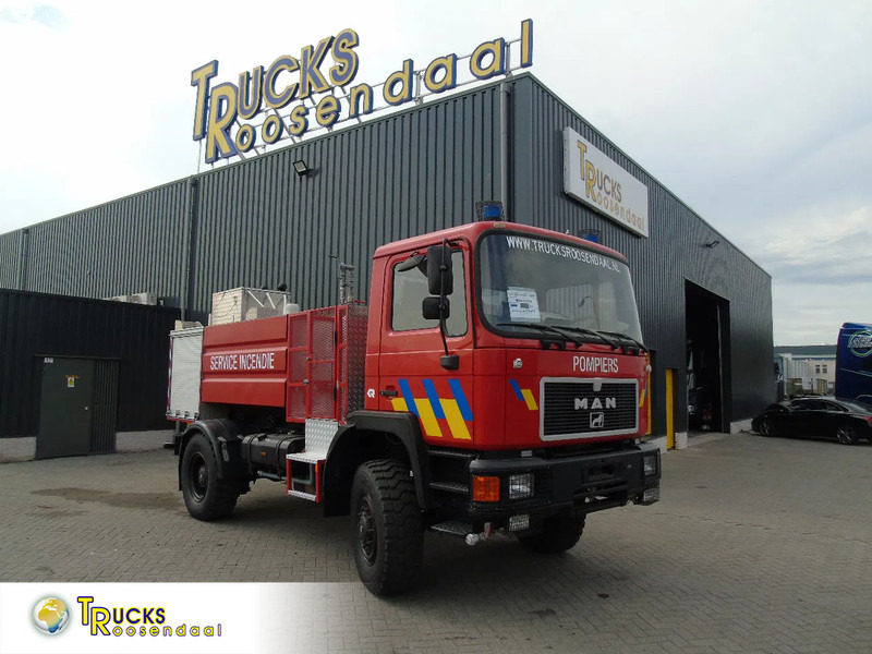 MAN F16 .240 + 4x4 + PUMPS COMPLETE + MANUAL + SPRING + 24.416KM - Ugunsdzēsēju mašīna: foto 1 MAN F16 .240 + 4x4 + PUMPS COMPLETE + MANUAL + SPRING + 24.416KM - Ugunsdzēsēju mašīna: foto 1