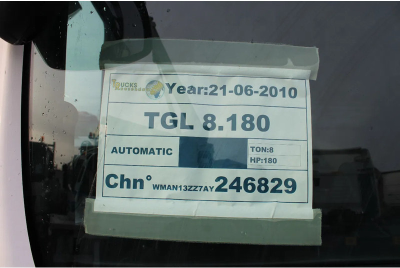 Šasija kravas automašīna MAN TGL 8.180 + Euro 5 + Dhollandia LIFT: foto 17