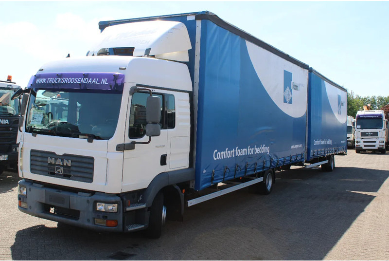 MAN TGL 8.210 + TRAILER + SLEEPCAB COMBI - Kravas automašīna ar tentu: foto 2 MAN TGL 8.210 + TRAILER + SLEEPCAB COMBI - Kravas automašīna ar tentu: foto 2