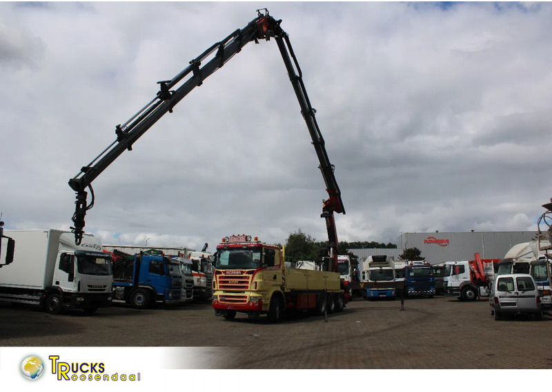 Scania R 480 + PALFINGER PK60002 5x + JIB 6x + 8X4 + REMOTE + MANUAL - Kravas auto ar manipulatoru: foto 1 Scania R 480 + PALFINGER PK60002 5x + JIB 6x + 8X4 + REMOTE + MANUAL - Kravas auto ar manipulatoru: foto 1