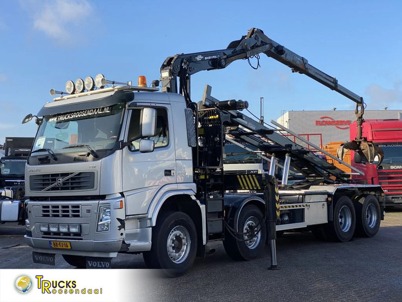 Volvo FM 370 + Euro 5 + Palfinger Z-Q170 Crane + 30ton NCH lift + Container system + hoogsta - Kravas auto ar manipulatoru: foto 1 Volvo FM 370 + Euro 5 + Palfinger Z-Q170 Crane + 30ton NCH lift + Container system + hoogsta - Kravas auto ar manipulatoru: foto 1