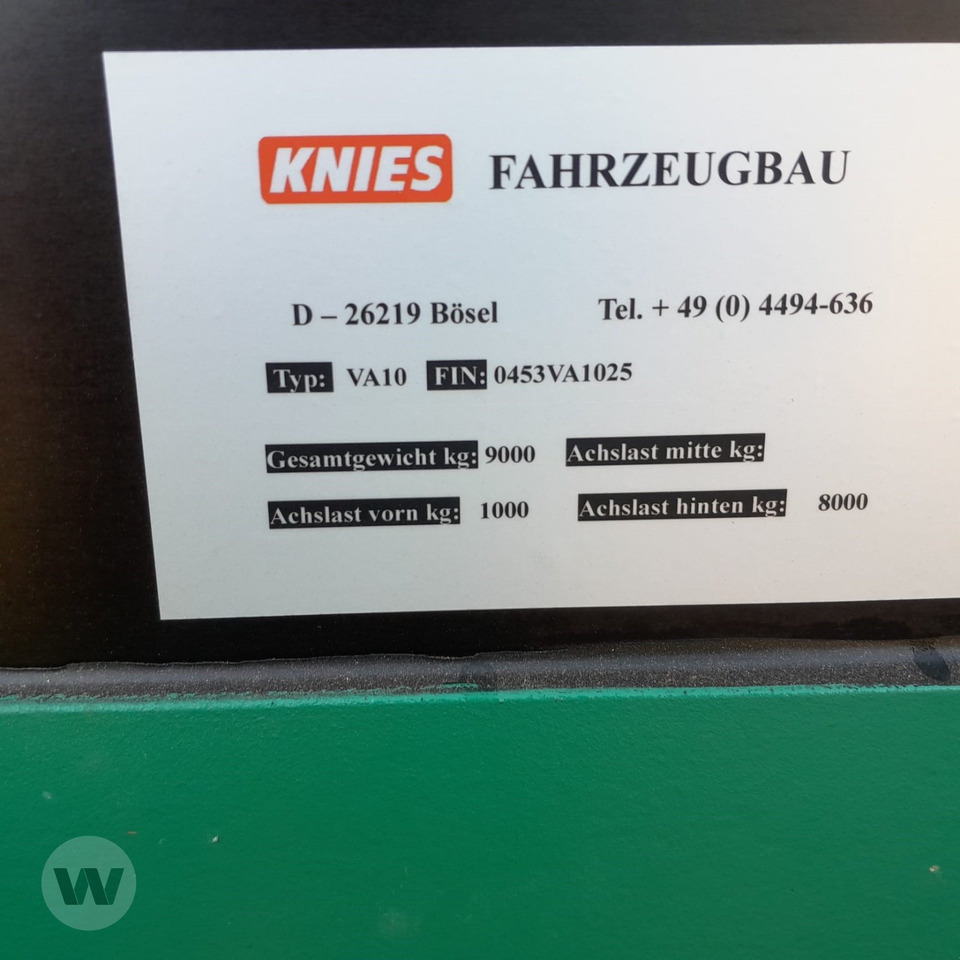 Knies VA 10 - Piekabe dzīvnieku pārvadāšanai: foto 3 Knies VA 10 - Piekabe dzīvnieku pārvadāšanai: foto 3