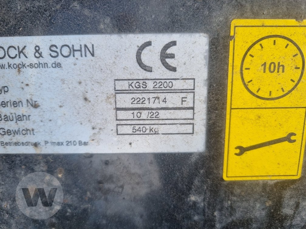 Kock & Sohn GS 2200 - Lopbarības sagatavošanas tehnika: foto 3 Kock & Sohn GS 2200 - Lopbarības sagatavošanas tehnika: foto 3