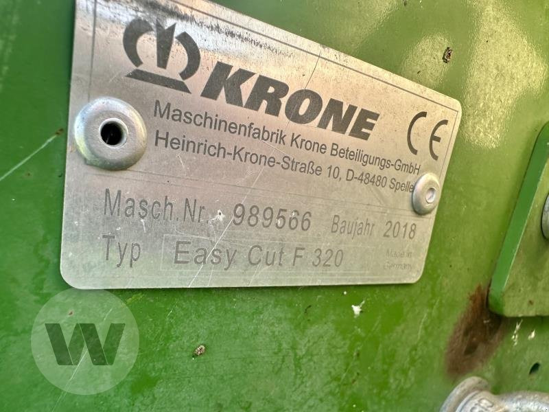 Krone Easy Cut F 320 - Pļāvējs: foto 5 Krone Easy Cut F 320 - Pļāvējs: foto 5
