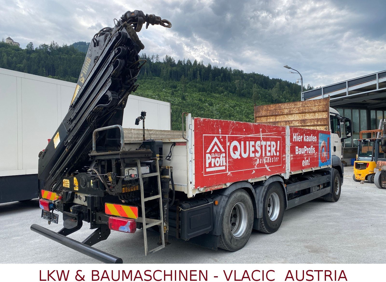 MAN TGS 26.400 6x4 mit Kran HIAB 166 - Bortu kravas automašīna/ Platforma, Kravas auto ar manipulatoru: foto 3 MAN TGS 26.400 6x4 mit Kran HIAB 166 - Bortu kravas automašīna/ Platforma, Kravas auto ar manipulatoru: foto 3