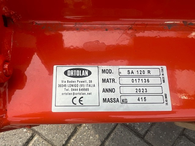 ORTOLAN SA 120 overtop miller - Augsnes apstrādes tehnika: foto 2 ORTOLAN SA 120 overtop miller - Augsnes apstrādes tehnika: foto 2