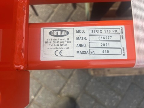 ORTOLAN SIRIO 170 harrow - Augsnes apstrādes tehnika: foto 2 ORTOLAN SIRIO 170 harrow - Augsnes apstrādes tehnika: foto 2
