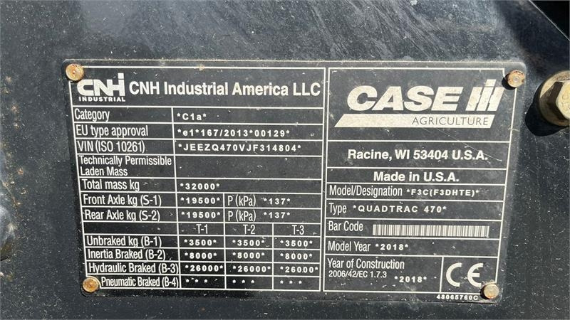Case IH Quadtrac 470 CVX, med brede bånd og evt med komple - Traktors: foto 2 Case IH Quadtrac 470 CVX, med brede bånd og evt med komple - Traktors: foto 2