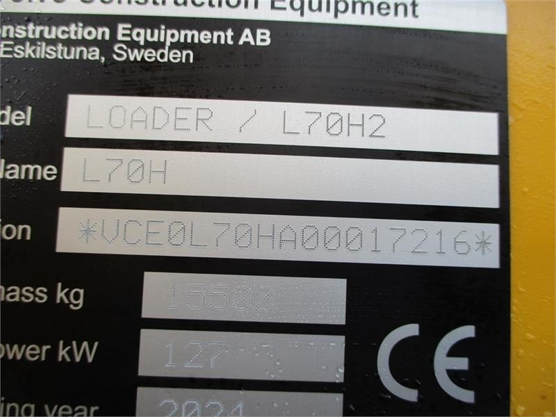 Volvo L 70 H H2 BEMÆRK MED GARANTI FRA VOLVO FREM TIL DE - Riteņu iekrāvējs: foto 2 Volvo L 70 H H2 BEMÆRK MED GARANTI FRA VOLVO FREM TIL DE - Riteņu iekrāvējs: foto 2