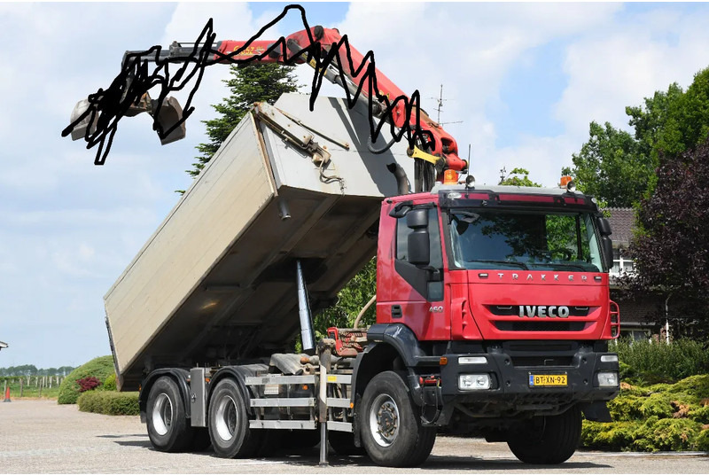 Iveco TRAKKER 450ps !!Z-KRAAN!!RADIO REMOTE!!3 SIDED TIPPER!!EURO5!! 10MM CHASSIS LIBIA!! - Kravas automašīna pašizgāzējs, Kravas auto ar manipulatoru: foto 1 Iveco TRAKKER 450ps !!Z-KRAAN!!RADIO REMOTE!!3 SIDED TIPPER!!EURO5!! 10MM CHASSIS LIBIA!! - Kravas automašīna pašizgāzējs, Kravas auto ar manipulatoru: foto 1