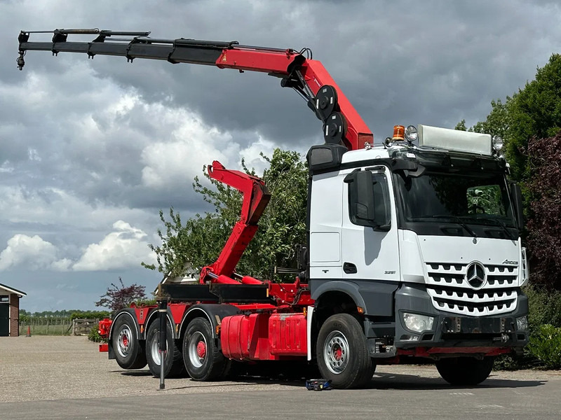 Mercedes-Benz Arocs 3251 8x4 TRIPLE!!26TM KRAAN/HAAK!!EURO6!!TOP! - Pacēlājs ar āķi, Kravas auto ar manipulatoru: foto 1 Mercedes-Benz Arocs 3251 8x4 TRIPLE!!26TM KRAAN/HAAK!!EURO6!!TOP! - Pacēlājs ar āķi, Kravas auto ar manipulatoru: foto 1