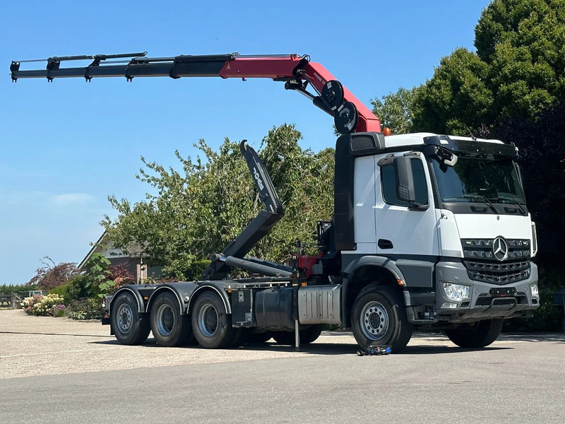 Mercedes-Benz Arocs 3251 8x4 TRIPLE!!28TM KRAAN/HAAK!!EURO6!!TOP! ZERO EMISSIE 2030!! - Pacēlājs ar āķi, Kravas auto ar manipulatoru: foto 1 Mercedes-Benz Arocs 3251 8x4 TRIPLE!!28TM KRAAN/HAAK!!EURO6!!TOP! ZERO EMISSIE 2030!! - Pacēlājs ar āķi, Kravas auto ar manipulatoru: foto 1