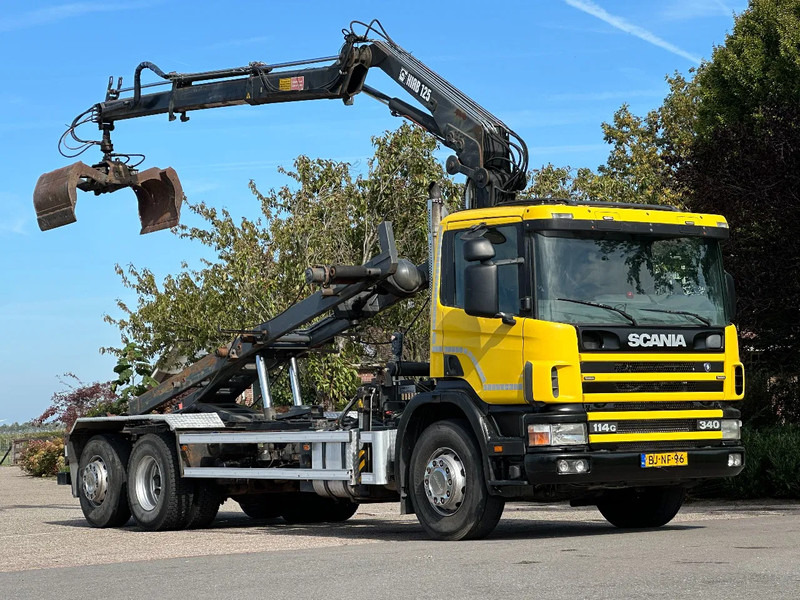 Scania R114-340 6x2 !!KRAAN/CONTAINER/KABEL!!MANUELL!! - Kravas automašīna - kabeļu sistēma, Kravas auto ar manipulatoru: foto 1 Scania R114-340 6x2 !!KRAAN/CONTAINER/KABEL!!MANUELL!! - Kravas automašīna - kabeļu sistēma, Kravas auto ar manipulatoru: foto 1