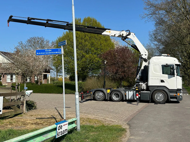 Scania R450 6x2 !!TRACTOR!!!CRANE/GRUE/HMF 50TM!!TOP!EURO6!! - Vilcējs: foto 4 Scania R450 6x2 !!TRACTOR!!!CRANE/GRUE/HMF 50TM!!TOP!EURO6!! - Vilcējs: foto 4