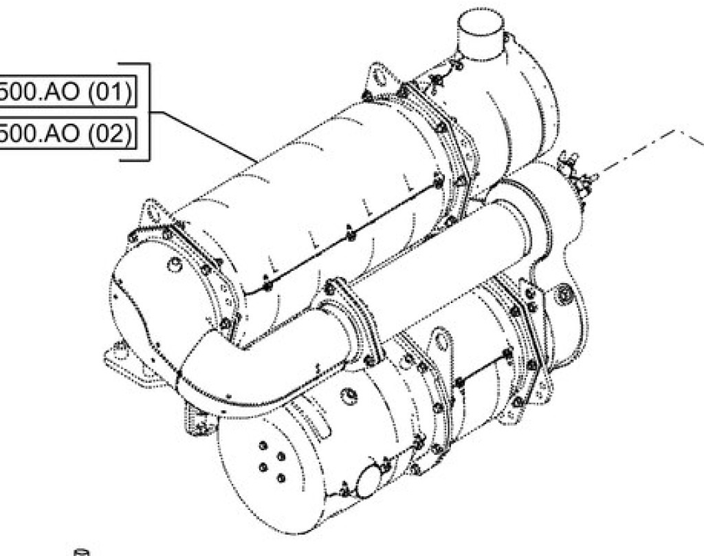Case 48108098 - 48003497 - Trokšņa slāpētājs - Celtniecības tehnika: foto 1 Case 48108098 - 48003497 - Trokšņa slāpētājs - Celtniecības tehnika: foto 1