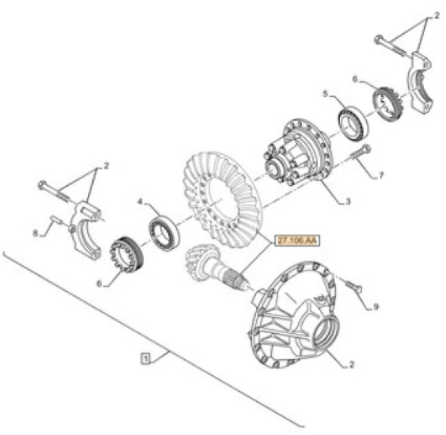 Case 87731590 - Diferenciālis - Lauksaimniecības tehnika: foto 1 Case 87731590 - Diferenciālis - Lauksaimniecības tehnika: foto 1