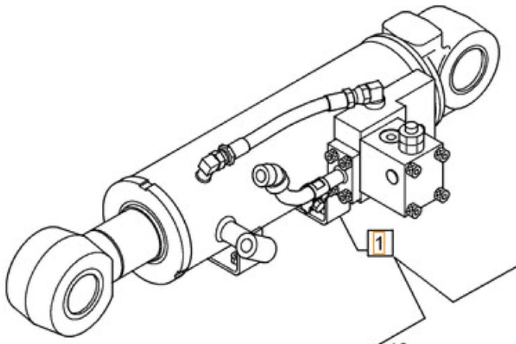 Case KMV25500 - Hidrauliskais cilindrs - Celtniecības tehnika: foto 1 Case KMV25500 - Hidrauliskais cilindrs - Celtniecības tehnika: foto 1