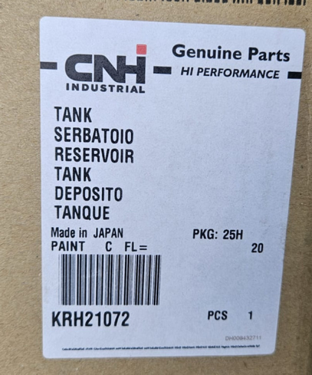 Case KRH21072 - Degvielas tvertne - Celtniecības tehnika: foto 5 Case KRH21072 - Degvielas tvertne - Celtniecības tehnika: foto 5