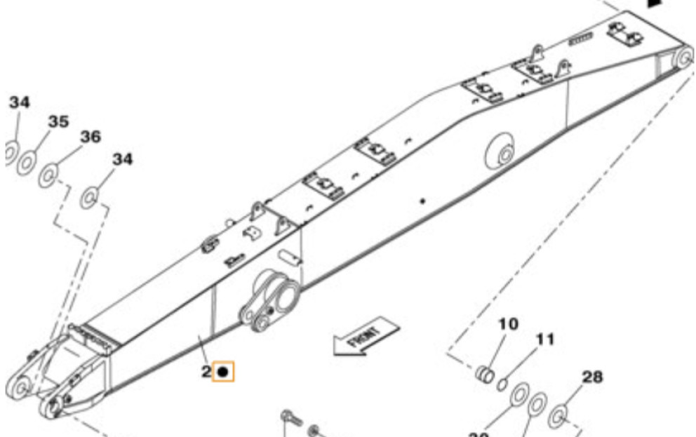 Case KRV34051 - Hidrauliskais cilindrs - Celtniecības tehnika: foto 1 Case KRV34051 - Hidrauliskais cilindrs - Celtniecības tehnika: foto 1