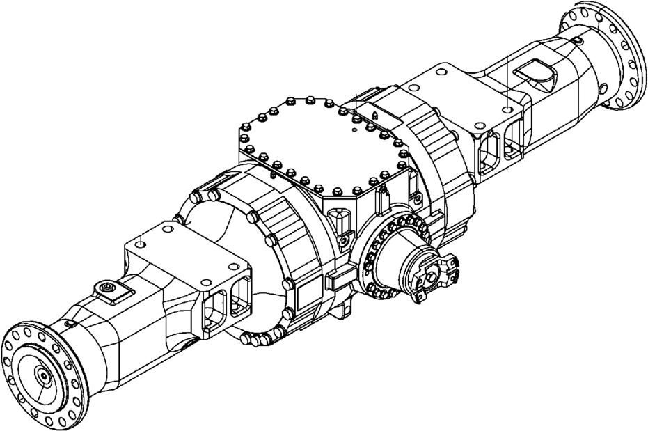 Hitachi 163f-00031 - 163F3-00031 - Aizmugurējā ass - Celtniecības tehnika: foto 1 Hitachi 163f-00031 - 163F3-00031 - Aizmugurējā ass - Celtniecības tehnika: foto 1