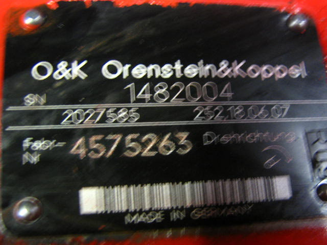 O&K 2027585 - - Hidrauliskais sūknis - Celtniecības tehnika: foto 2 O&K 2027585 - - Hidrauliskais sūknis - Celtniecības tehnika: foto 2