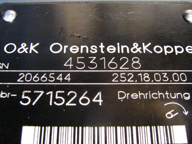 O&K 2066544 - - Hidrauliskais sūknis - Celtniecības tehnika: foto 1 O&K 2066544 - - Hidrauliskais sūknis - Celtniecības tehnika: foto 1