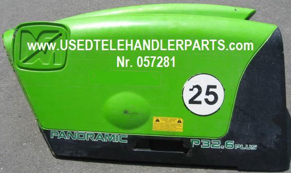 Merlo Nr. 057281 Merlo P 32.6 Merlo P 28.8 - Motora pārsegs - Teleskopiskais iekrāvējs: foto 1 Merlo Nr. 057281 Merlo P 32.6 Merlo P 28.8 - Motora pārsegs - Teleskopiskais iekrāvējs: foto 1