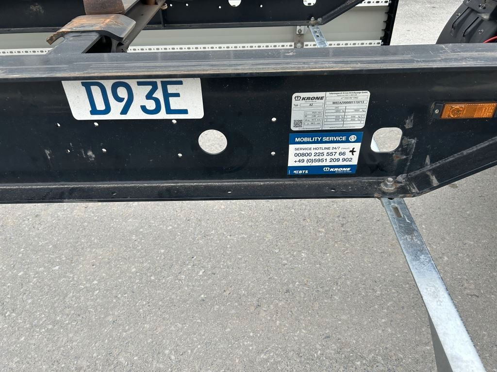 Krone 2 Achswechselfahrgestell, Typ: MAXI AZW 18 eL3B7 - Piekabe noņemamā virsbūve/ Konteineru vedējs: foto 3 Krone 2 Achswechselfahrgestell, Typ: MAXI AZW 18 eL3B7 - Piekabe noņemamā virsbūve/ Konteineru vedējs: foto 3