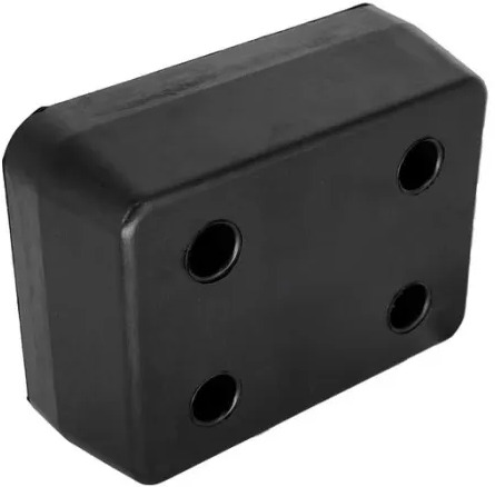 Jaunā Rezerves daļa - Piekabe RUBBER BUFFER 130x170x60 4  HOLES: foto 1