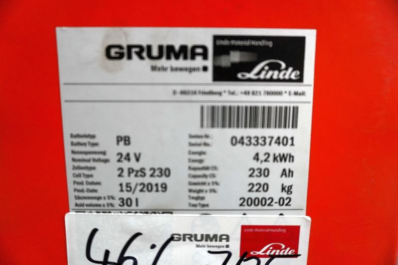 GRUMA 24 Volt 2 PzS 230 Ah - Akumulators - Iekraušanas tehnika: foto 5 GRUMA 24 Volt 2 PzS 230 Ah - Akumulators - Iekraušanas tehnika: foto 5